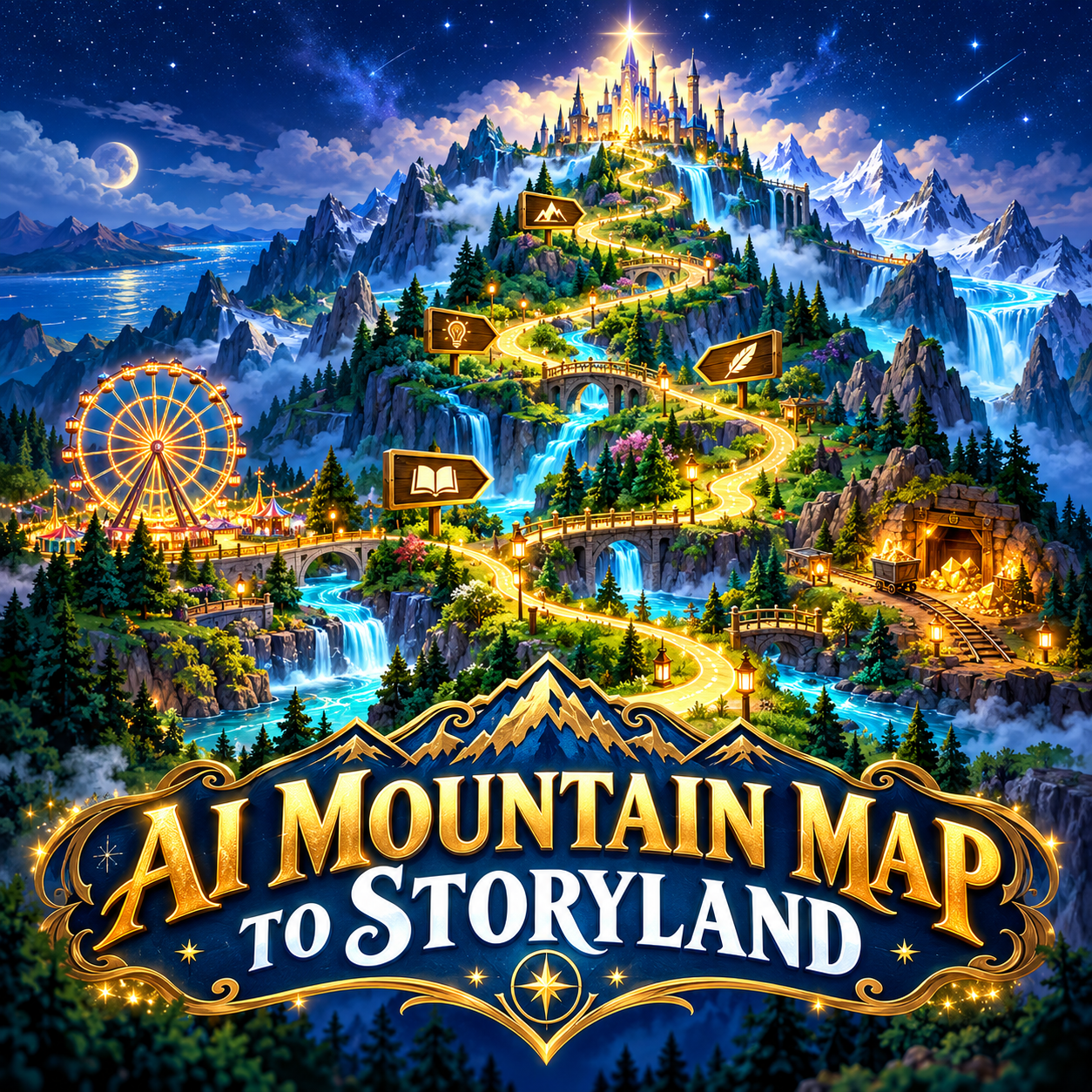 AI Mountain Map to StoryLand